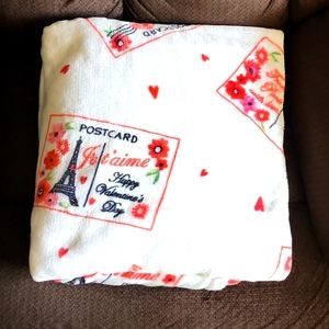 Valentines Parisian Throw